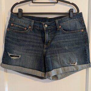 Levi's Jean Shorts Distressed Cuffed